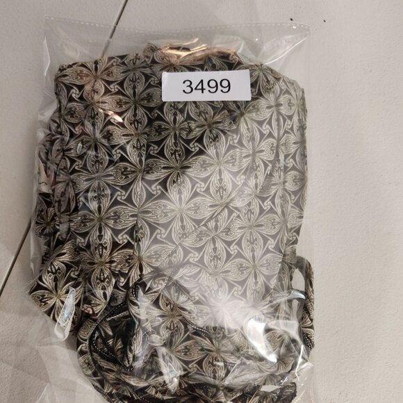 Max Studio Womens Floral Print Wrap Dress XL Polyester/Spandex Brown & Beige - Picture 13 of 13